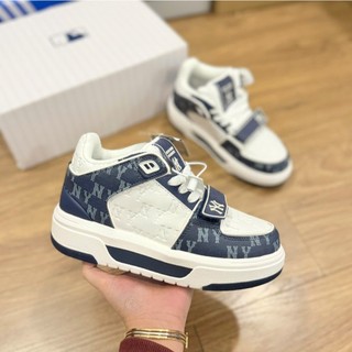 Giày Thể Thao MLB Chunky Liner NY Xanh THan Mid Denim New York Yankees ‘D.Navy’ Bản Luxury 2025 Đủ Size Nam Nữ Full  B