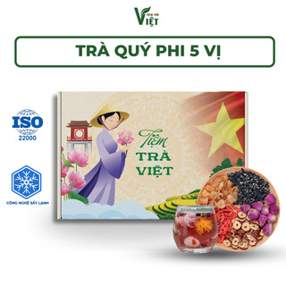  Trà Quý Phi 5 Vị - Cải thiện trí nhớ giảm đau đầu thải độc - Tiệm Trà Việt - 40 gói 
