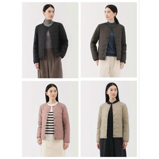  Áo phao lông vũ cổ tròn Muji của nữ 