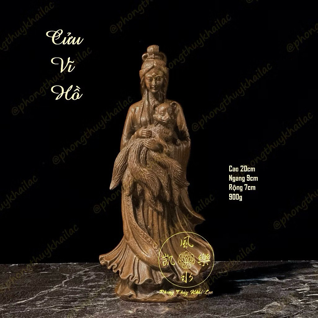 Cửu Vĩ Hồ - Tượng Đồng Phong Thủy