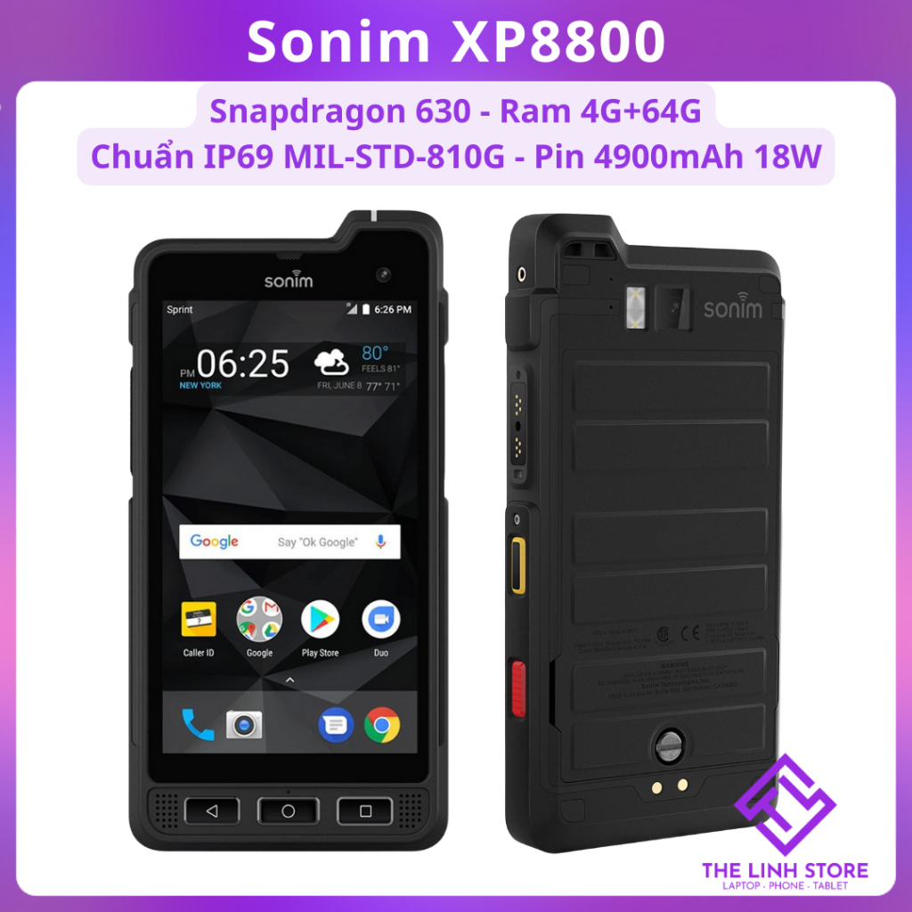 Điện thoại Sonim XP8800 chuẩn IP69 chống va đập của Mỹ