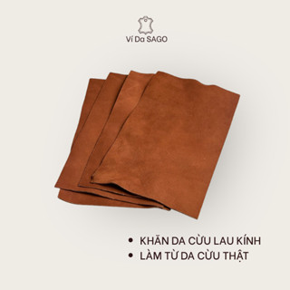 Khăn da cừu lau màn hình điện thoại,mắt kính,đồng hồ- Ví Da SAGO