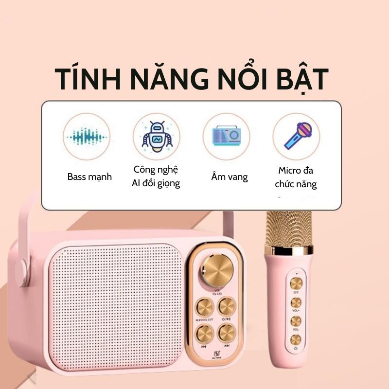 Loa Bluetooth Mini Karaoke Kèm Micro YS-105 và YS-103 SU-YOSD -  Bass cực đã tai , Âm thanh siêu hay | BigBuy360 - bigbuy360.vn