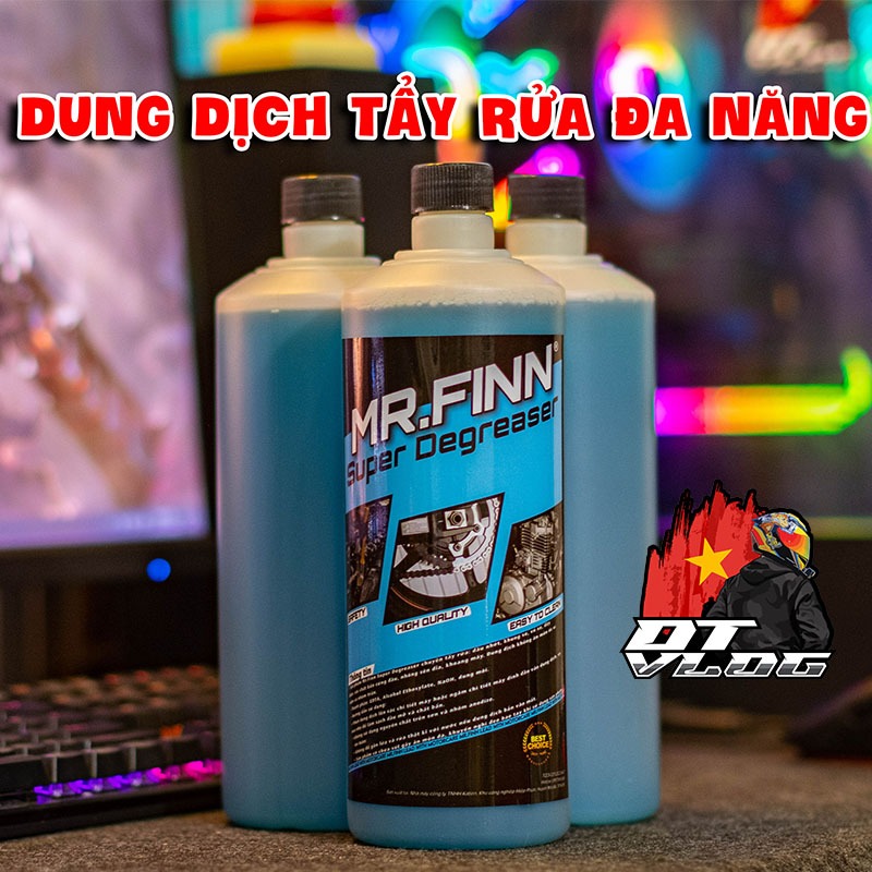 Dung dịch tẩy rửa ĐA NĂNG Mr.Finn Engine Cleaner ( xanh ) - Tặng kèm vòi xịt