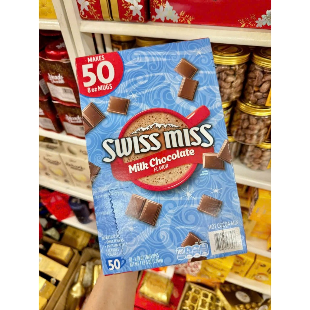 HỘP BỘT SWISS MISS HOT COCOA MIX MILK CHOCOLATE 1.95KG CỦA MỸ