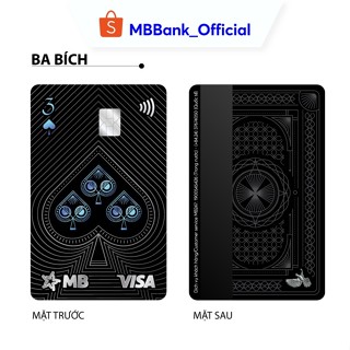 Toàn quốc [Evoucher& Dịch vụ] Dịch vụ phát hành thẻ MB Hi Visa Collection - 3 Bích