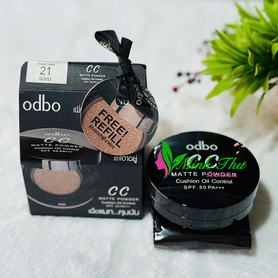 Phấn nước Odbo CC Matte Powder Cushion SPF50 PA+++ (kèm lõi refill)