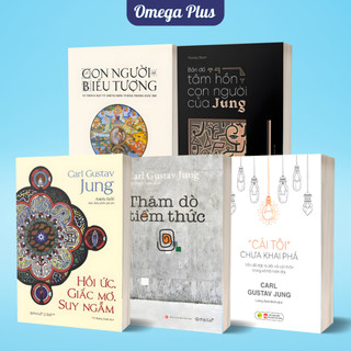  Bộ Sách Carl Jung: Hồi Ức,Giấc Mơ,Suy Ngẫm +Tâm Hồn Con Người Của Jung+Con Người Biểu Tượng+Thăm Dò Tiềm Thức+Cái Tôi-Lẻ 
