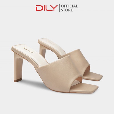 Guốc nữ DILY quai bản lớn tôn chân, dép guốc cao gót vuông thanh lịch 8cm DL0602