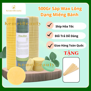   500G Sáp wax hard wax dạng bánh PREMIUM -Tặng 10 que - Chuyên wax tẩy lông nách chân tay vùng kín 