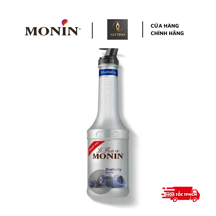 Mứt Sệt Monin Việt Quất 1L | Monin Blueberry Puree | Le Fruit de MONIN Blueberry [Chính Hãng]