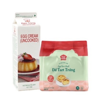 Combo Đế Bánh Tart Trứng và Kem Trứng Nhất Hương