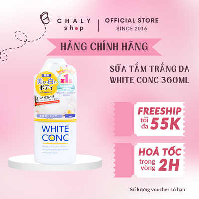 Sữa tắm dưỡng trắng da toàn thân White Conc Body Shampoo CII 360ml của Nhật Bản