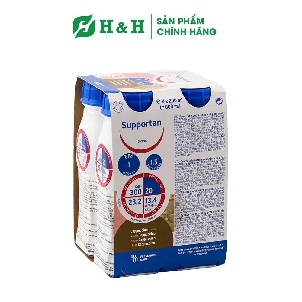 Sữa Supportan cho bệnh nhân ung thư, sau phẫu thuật (200ml x 4 chai)