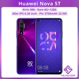  Điện thoại Huawei Nova 5T ram 8G 128G - Kirin 980 bản Quốc tế 