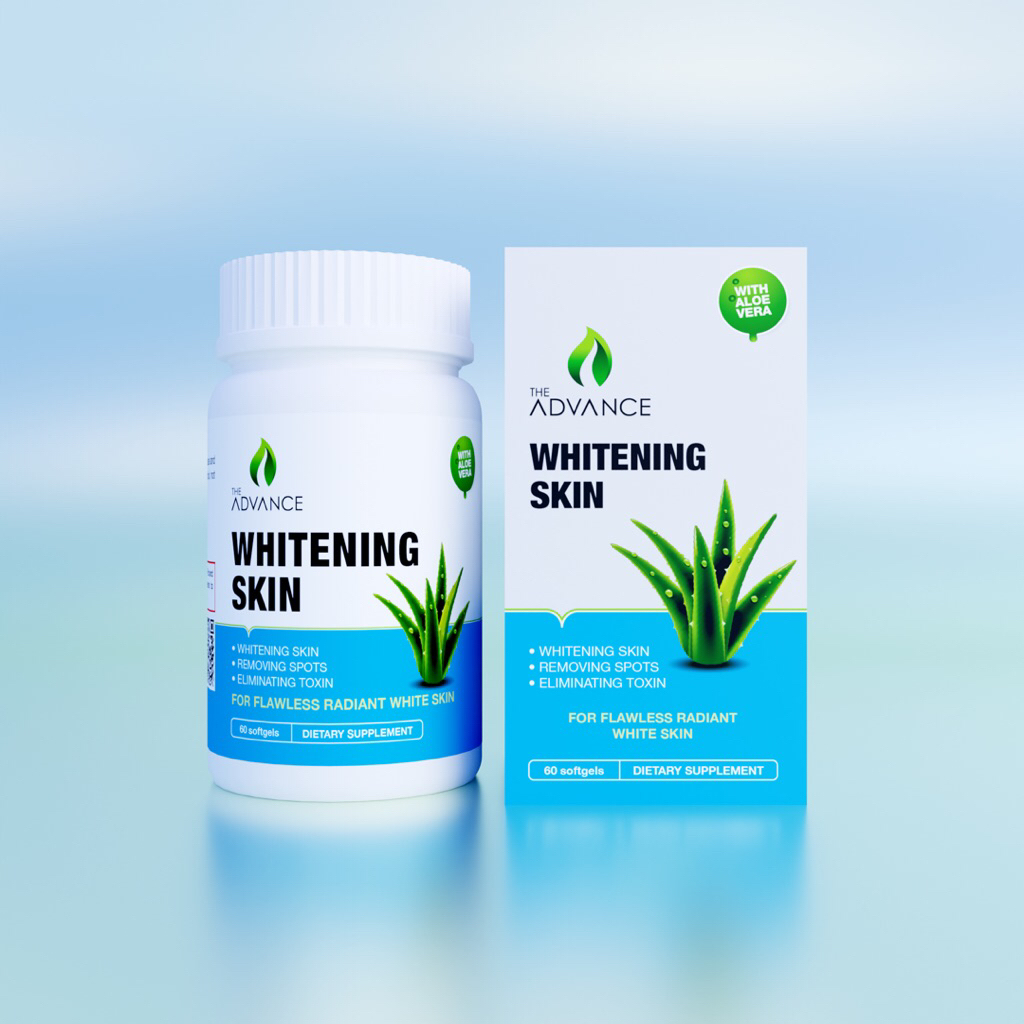 Viên uống trắng da WHITENING SKIN The Advance ngăn ngừa lão hóa căng mịn trắng hồng da