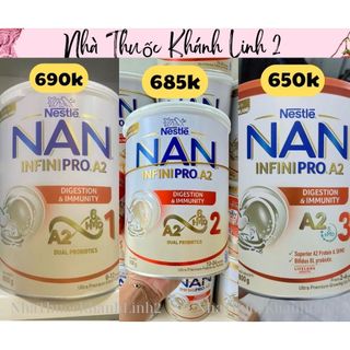  🌺 Sữa Nan A2 InfiniPro 800g số 1  số 2  số 3 : 800g. Sản xuất tại Thuỵ Sĩ. 
