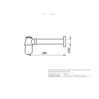 Ống thoát lavabo,GCP05 Kanly