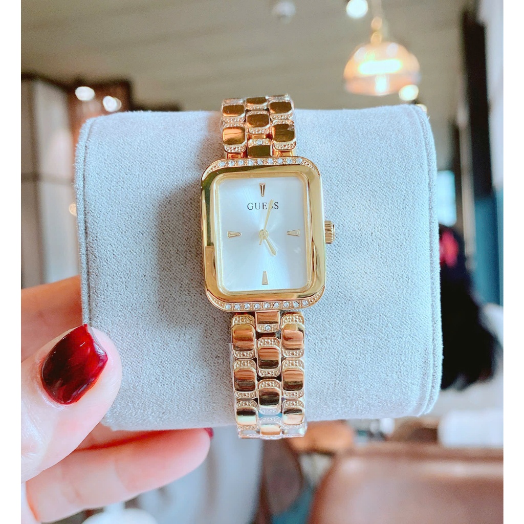 Đồng hồ nữ Guess GW0865L2 Ladies Gold Tone Analog Watch, Authentic, Full box, Luxury Diamond Watch