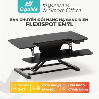  Bàn Nâng Máy Tính Điều Chỉnh Điện Chuyển Đổi Làm Việc Đứng Flexispot EM7L 