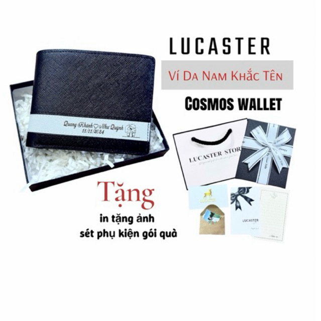 Ví Nam Khắc Tên Theo Yêu Cầu  – In Tặng Ảnh, Fullbox Và Túi Giấy Hộp Quà - Bảo Hành 12 Tháng