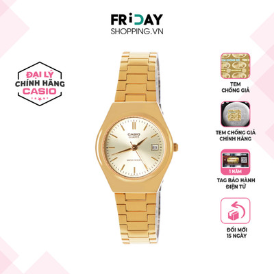 Đồng Hồ Casio Nữ LTP-1170N-9ARDF Mặt Tròn Dây Kim Loại Chính Hãng