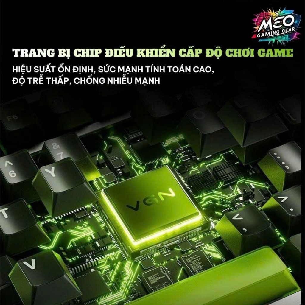 Bàn phím cơ gaming VGN Neon 75 - 3 MODE - Dual Polling Rate 8K - RT 0.005mm - Pin 8000mAh | BigBuy360 - bigbuy360.vn