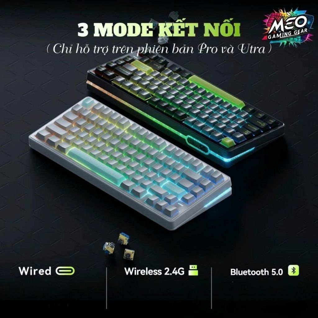 Bàn phím cơ gaming VGN Neon 75 - 3 MODE - Dual Polling Rate 8K - RT 0.005mm - Pin 8000mAh | BigBuy360 - bigbuy360.vn