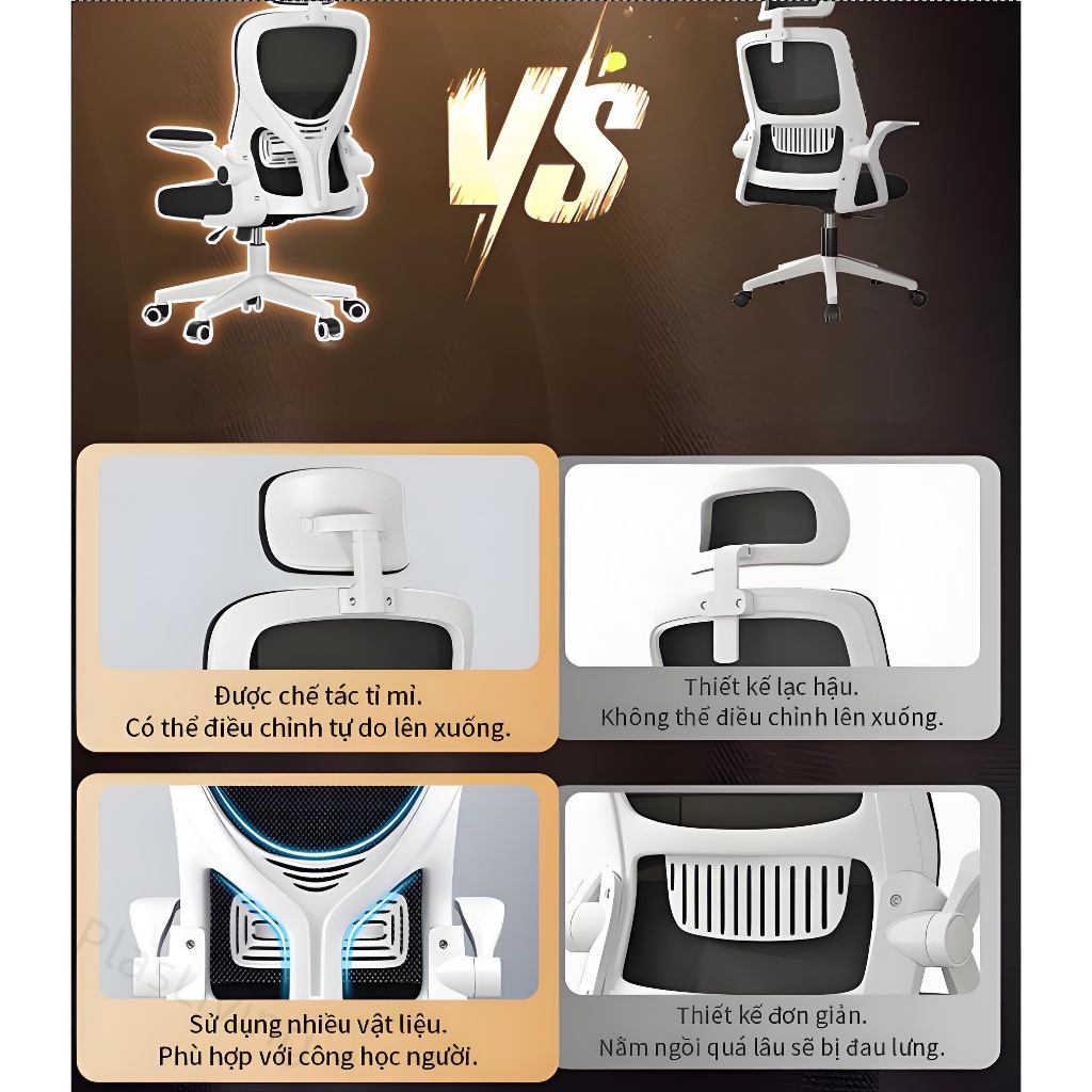Plas Ghế máy tính văn phòng tại nhà ghế  ghế ký túc sinh viênxá có thể điều chỉnh ghế xoay 360 độ | BigBuy360 - bigbuy360.vn