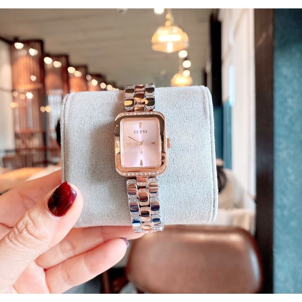 Đồng hồ nữ Guess GW0865L5 Ladies Gold Tone Analog Watch, Authentic, Full box, Luxury Diamond Watch