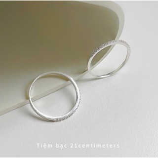  Nhẫn bạc Diamond Line Nhẫn bạc Tiệm bạc 21Centimeters 