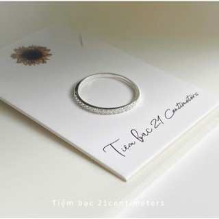 Nhẫn bạc Diamond Line, Nhẫn bạc Tiệm bạc 21Centimeters