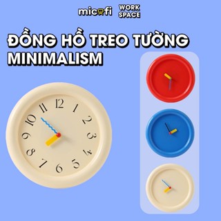  Đồng Hồ Treo Trường Micofi Treo Tường Phòng Khách Decor Phòng Ngủ Kim Trang Trí Cute Pin Tròn 3d 30cm Không Số Nhựa 