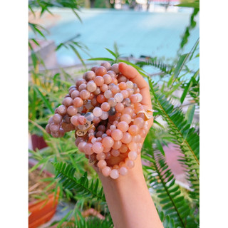 [HẠT LẺ] Hạt tròn lẻ đá Mặt trời (đá Sunstone), đá Năng lượng