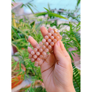 [HẠT LẺ] Hạt tròn lẻ đá Mặt trời (đá Sunstone), đá Năng lượng