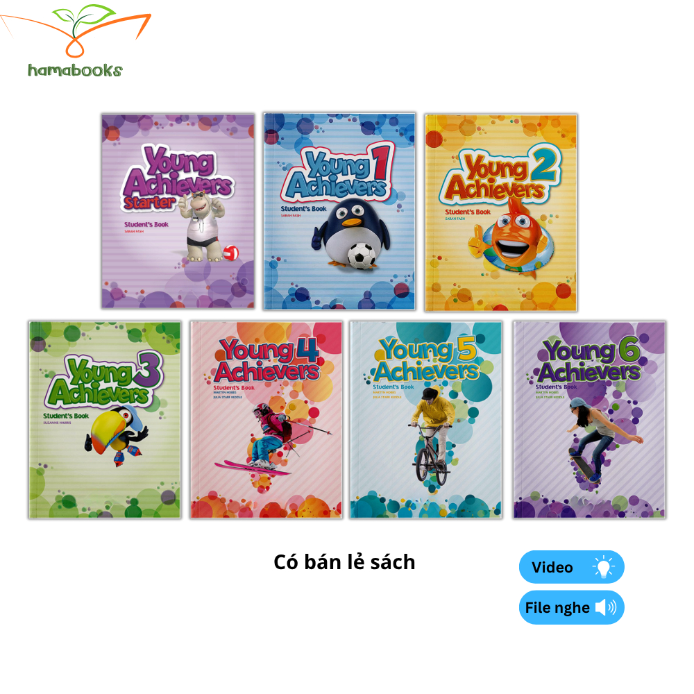 Sách - Young Achievers 2015 - 7 cấp độ - Bản in lazer đẹp nét, Tặng file nghe