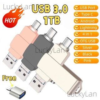 1TB otg usb 4 trong 1 loại C android sét USB 3.0 otg usb ổ đĩa flash phổ quát otg usb