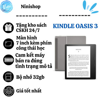 Máy đọc sách Kindle oasis 3 bản 32gb có đèn vàng bảo hành 6tháng 1 đổi 1 tặng kèm túi chống sốc cực tốt