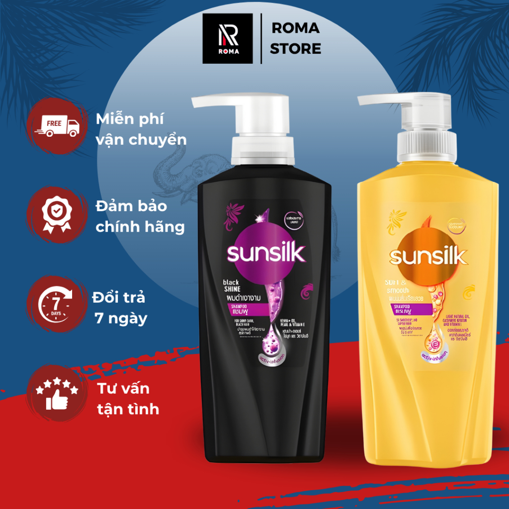Dầu Gội Sunsilk Thái Lan Mềm Mượt Diệu Kỳ và Óng Mượt Rạng Ngời