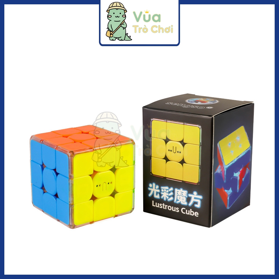 [Có Nam Châm] Rubik 3x3 SengSo Lustrous 3x3 Phát Sáng ShengShou Có Đèn Rubic 3 Tầng Đồ Chơi Trí Tuệ