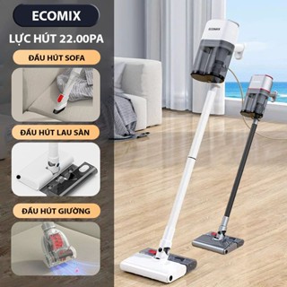  Máy Hút Bụi Lau Nhà ECOMIX Cầm Tay Có Dây Lực Hút 22.000Pa - Bảo hành 2 năm 