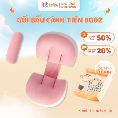 Gối Bầu Cánh Tiên IQKAO BG02 Cao Cấp - Nâng Đỡ Bụng, Giảm Đau Lưng , Cải Thiện Giấc Ngủ Cho Mẹ Bầu Hiệu Quả