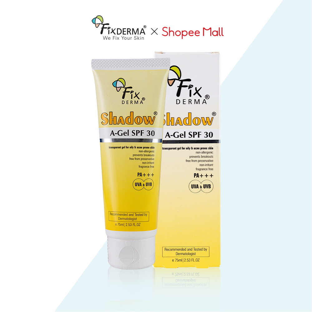 [FIXDERMA] Gel Chống Nắng Cho Da Mụn Fixderma Shadow A-Gel SPF 30+ Transparent Gel 75ml - Hùng Lợi | BigBuy360 - bigbuy360.vn