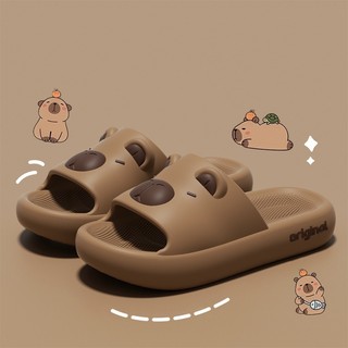 Dép nữ, dép bánh mì nữ Capybara đế cao 3cm êm chân, ngộ nghĩnh đáng yêu - D101