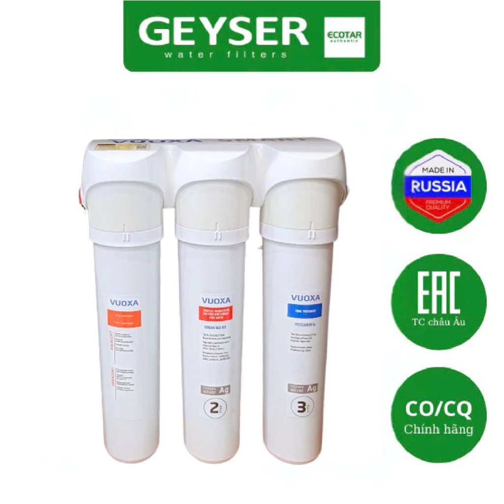 Máy Lọc Nước Công Nghệ Aragonite Geyser Vuoxa 4 - Hàng Chính Hãng Geyser Việt Nam