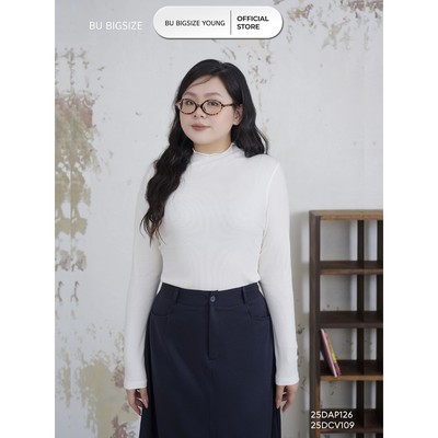 Áo giữ nhiệt mỏng cổ leo BIGSIZE ( 55kg-95kg) - 25DAP126- [ BU Bigsize]