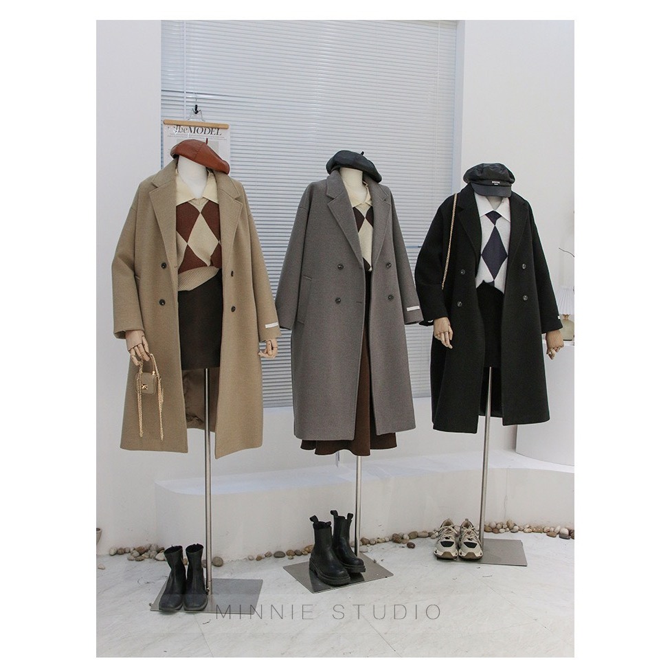 Áo khoác dạ nữ dáng dài mã Y71 siêu hót đủ 3 màu size từ S-3XL ( sẵn)