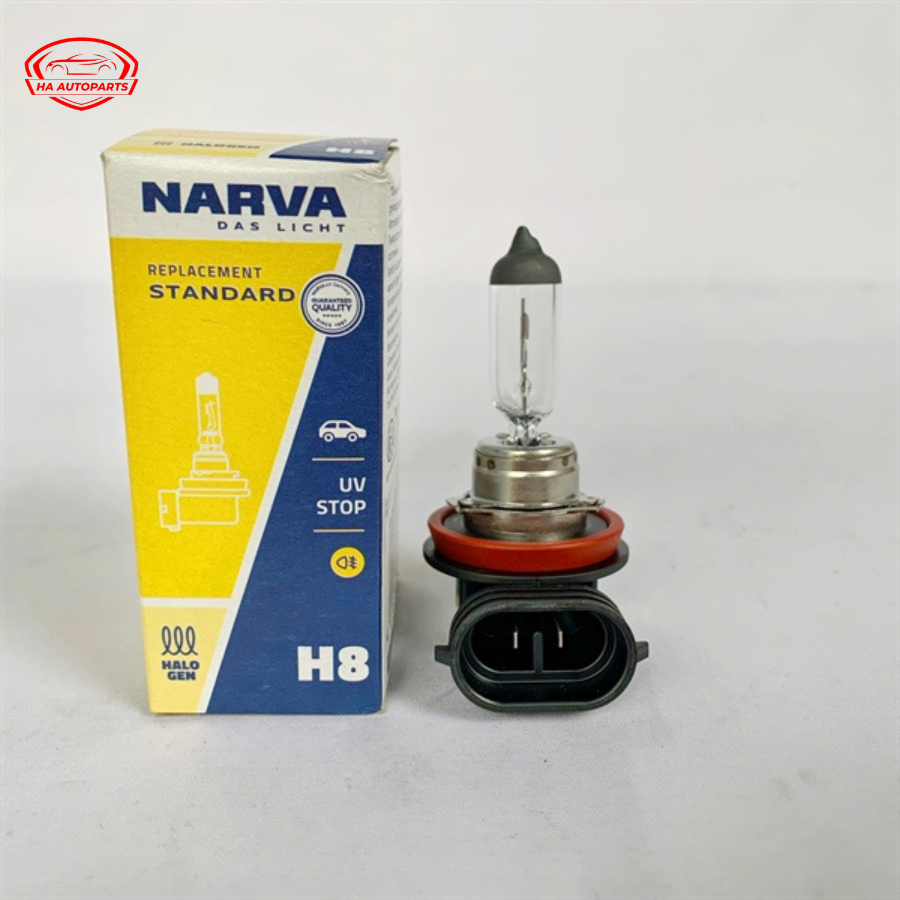Bóng đèn pha ô tô halogen Narva chân H8 12V 35W - chính hãng Narva Đức [H8 12V 35W]