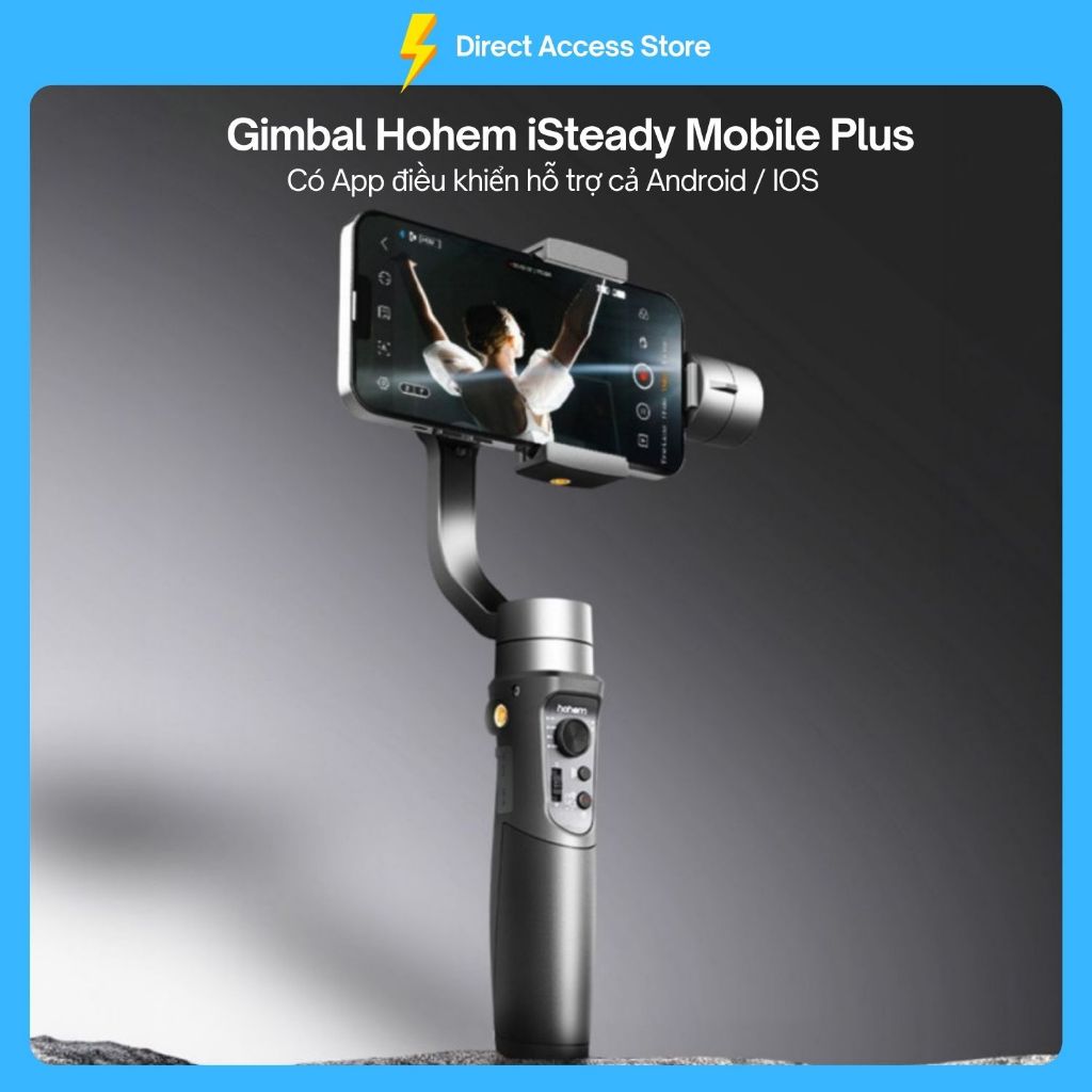 Tay cầm Gimbal chống rung Hohem iSteady Mobile Plus - Hỗ trợ Android IOS
