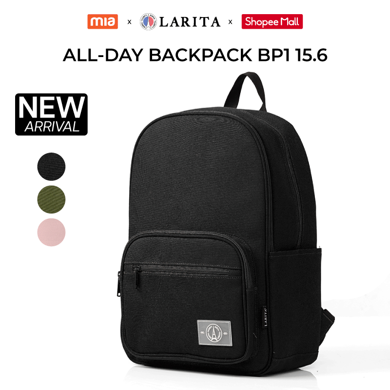 Balo Laptop Larita All-day Backpack BP1 15.6" – Balo Thời Trang Nam Nữ Bền Bỉ, Kháng Nước Tốt, Ngăn Laptop 15.6inch